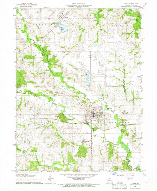 1965 Edina, MO - Missouri - USGS Topographic Map v2