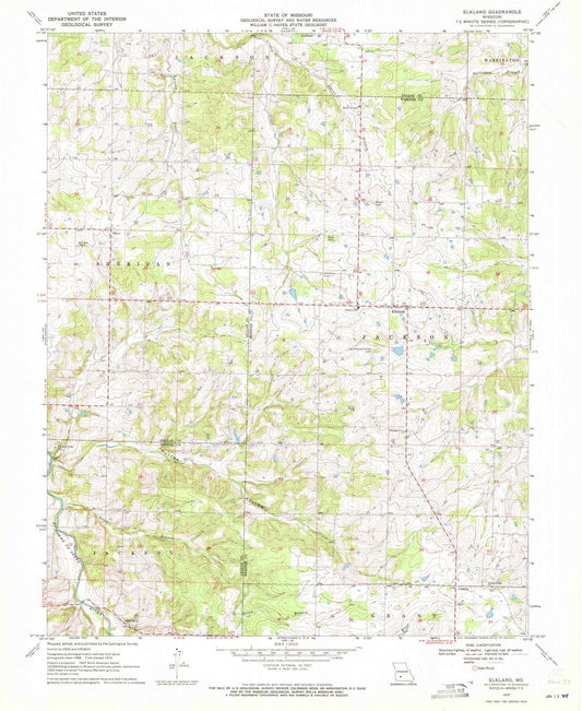 1970 Elkland, MO - Missouri - USGS Topographic Map