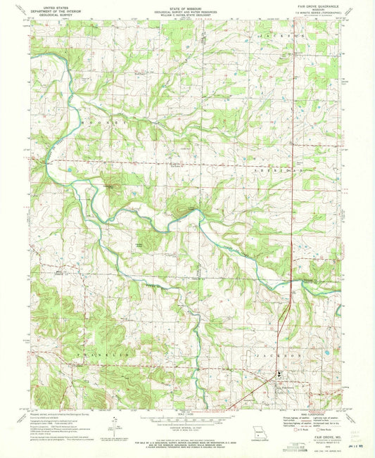 1970 Fair Grove, MO - Missouri - USGS Topographic Map