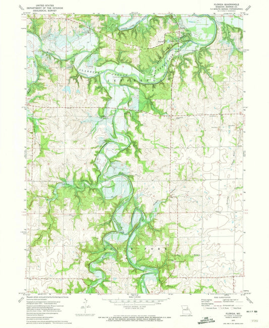 1972 Florida, MO - Missouri - USGS Topographic Map