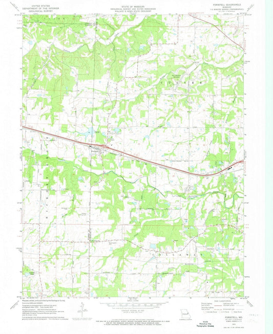 1972 Foristell, MO - Missouri - USGS Topographic Map
