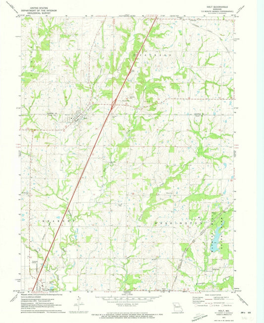 1971 Holt, MO - Missouri - USGS Topographic Map