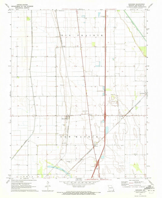 1971 Kewanee, MO - Missouri - USGS Topographic Map