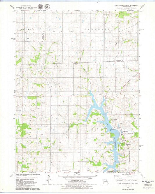 1979 Lake Thunderhead, MO - Missouri - USGS Topographic Map