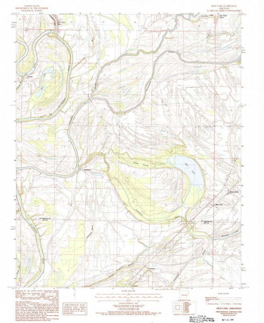 1984 Mud Lake, AR - Arkansas - USGS Topographic Map