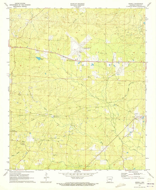 1971 Newell, AR - Arkansas - USGS Topographic Map