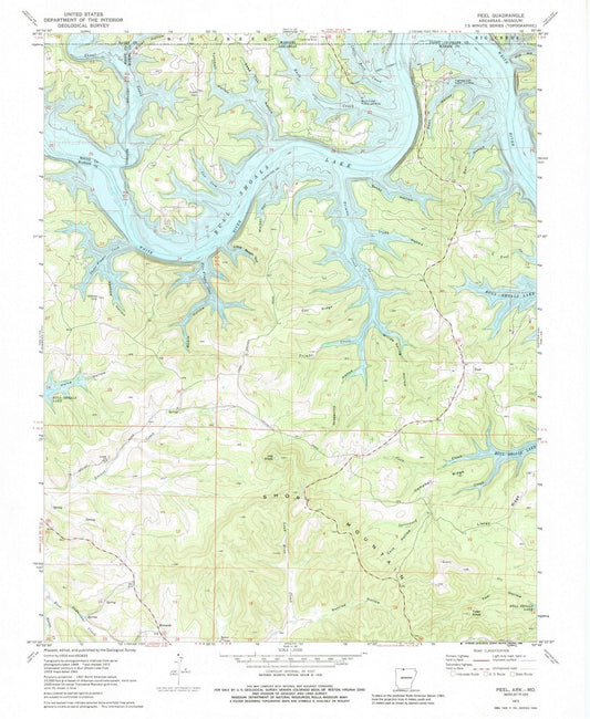 1972 Peel, AR - Arkansas - USGS Topographic Map