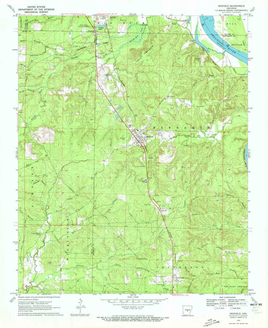 1970 Redfield, AR - Arkansas - USGS Topographic Map