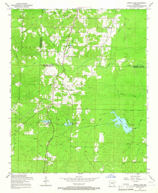 1954 Spring Lake, AR - Arkansas - USGS Topographic Map