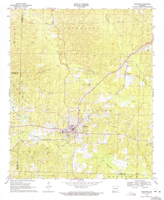 1969 Stephens, AR - Arkansas - USGS Topographic Map