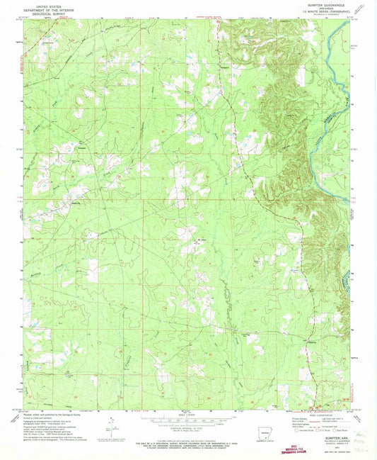 1971 Sumpter, AR - Arkansas - USGS Topographic Map