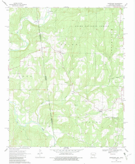 1969 Uniontown, AR - Arkansas - USGS Topographic Map