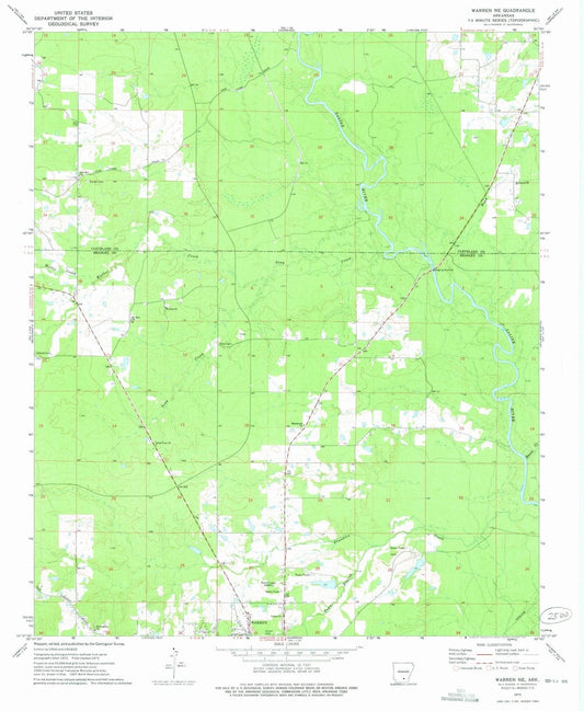 1973 Warren, AR - Arkansas - USGS Topographic Map