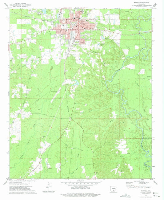 1973 Warren, AR - Arkansas - USGS Topographic Map v2