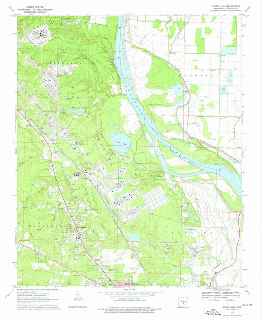 1970 White Hall, AR - Arkansas - USGS Topographic Map