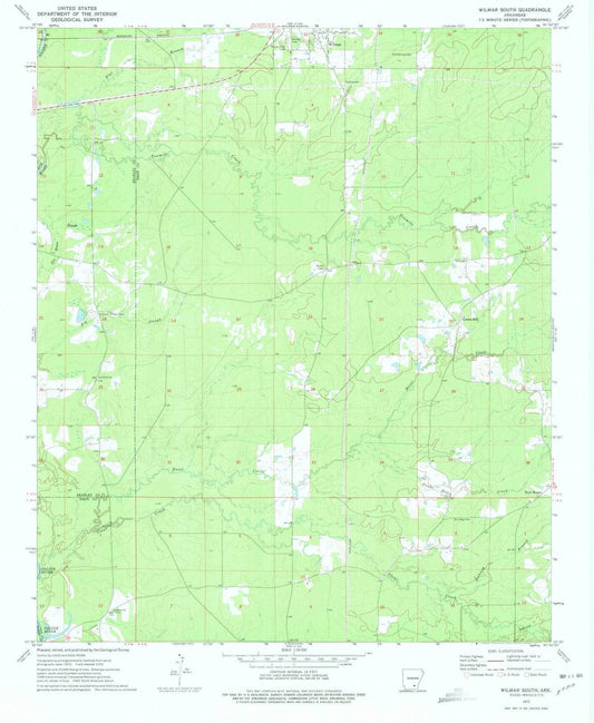 1972 Wilmar South, AR - Arkansas - USGS Topographic Map