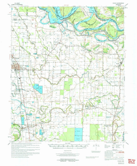 1971 Dumas, AR - Arkansas - USGS Topographic Map