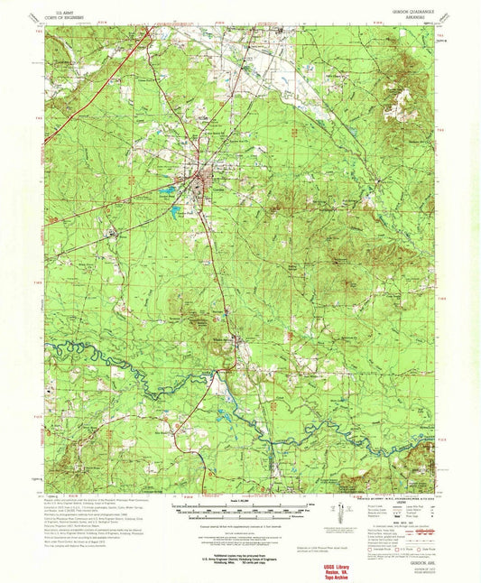 1972 Gurdon, AR - Arkansas - USGS Topographic Map