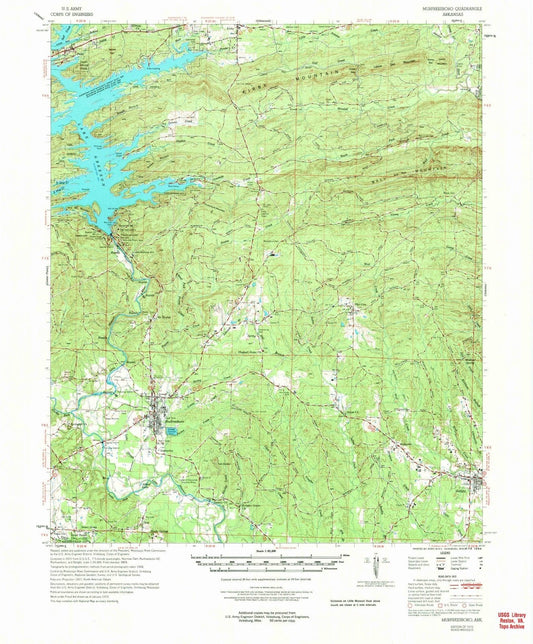 1972 Murfreesboro, AR - Arkansas - USGS Topographic Map