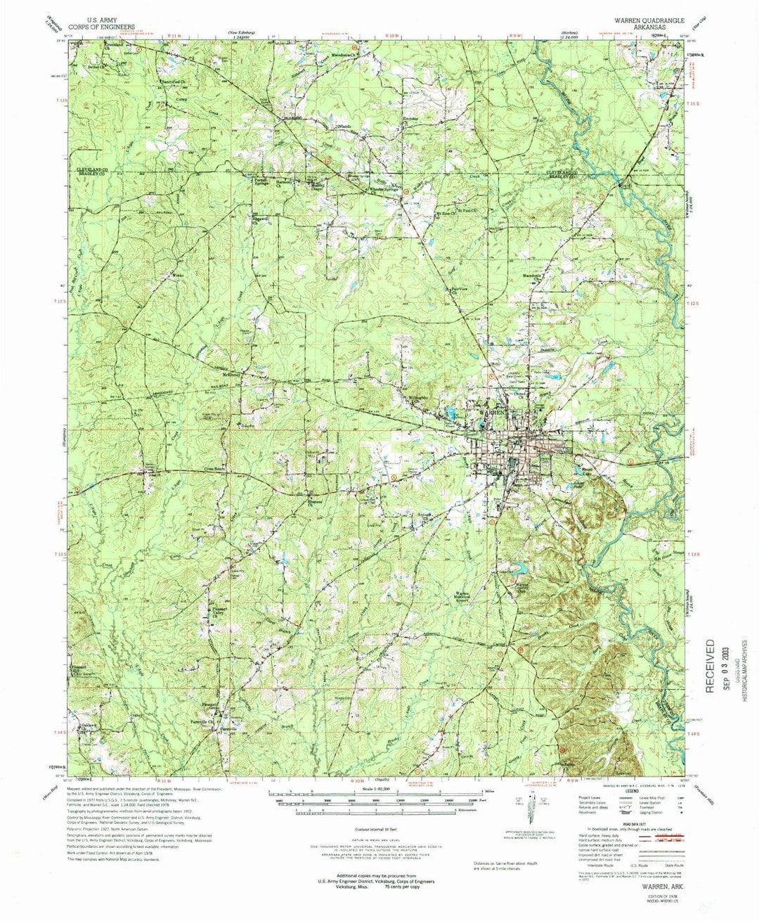 1978 Warren, AR - Arkansas - USGS Topographic Map