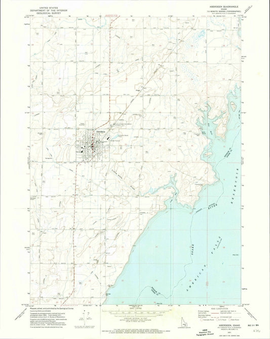 1971 Aberdeen, ID - Idaho - USGS Topographic Map