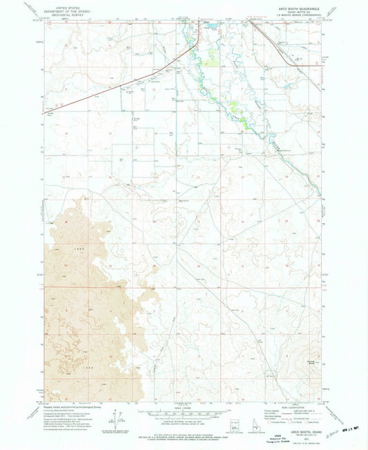 1972 Arco South, ID - Idaho - USGS Topographic Map