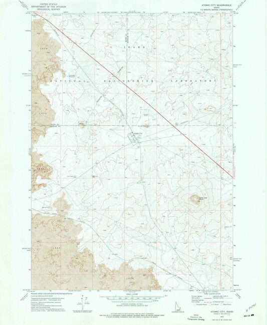 1973 Atomic City, ID - Idaho - USGS Topographic Map