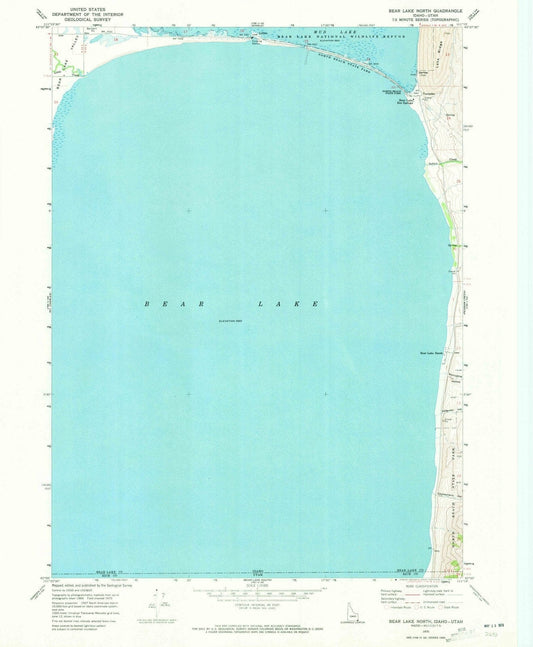 1970 Bear Lake North, ID - Idaho - USGS Topographic Map