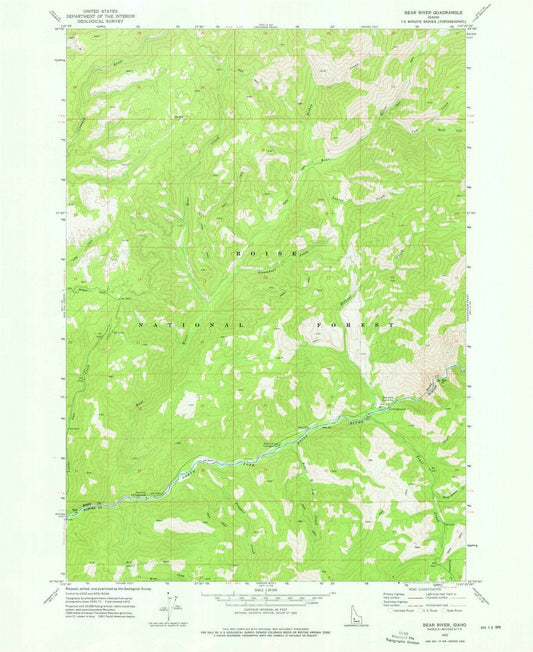 1972 Bear River, ID - Idaho - USGS Topographic Map
