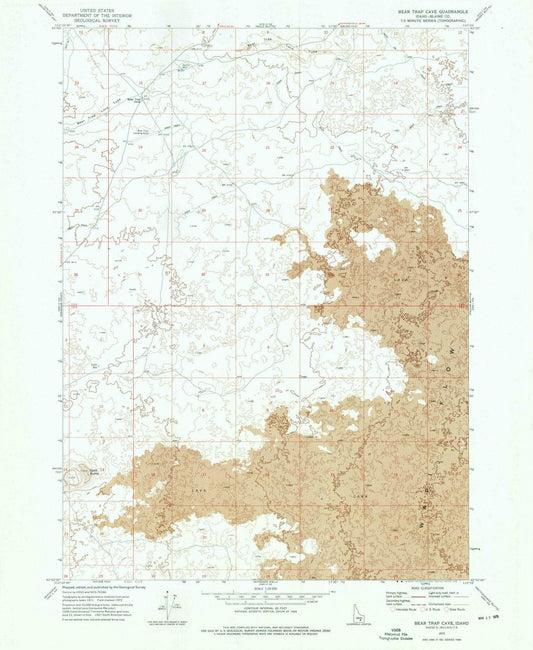 1972 Bear Trap Cave, ID - Idaho - USGS Topographic Map