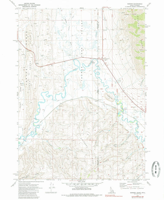 1970 Border, ID - Idaho - USGS Topographic Map