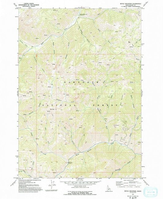 1970 Boyle Mountain, ID - Idaho - USGS Topographic Map