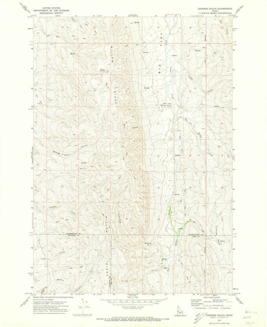 1970 Coonrod Gulch, ID - Idaho - USGS Topographic Map