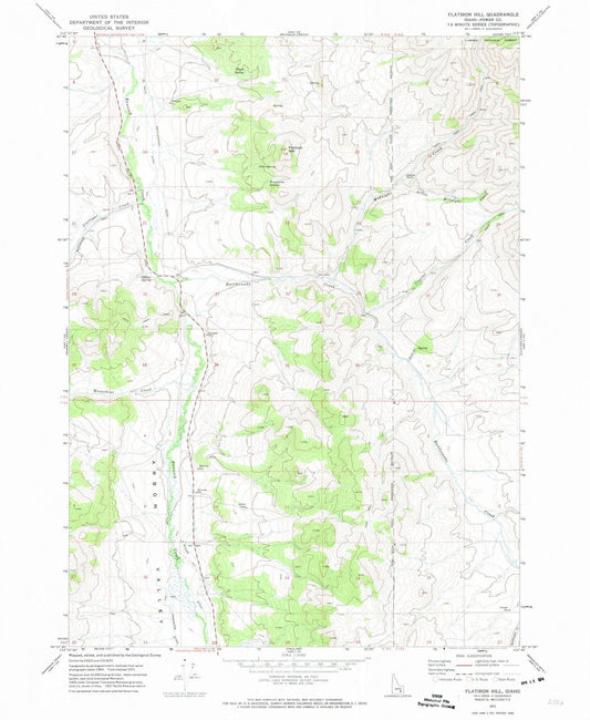 1971 Flatiron Hill, ID - Idaho - USGS Topographic Map