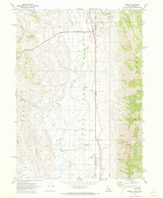 1970 Geneva, ID - Idaho - USGS Topographic Map