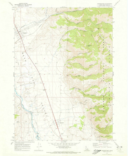 1970 Georgetown, ID - Idaho - USGS Topographic Map