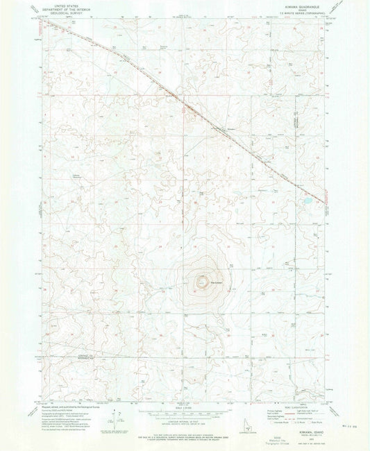 1972 Kimama, ID - Idaho - USGS Topographic Map