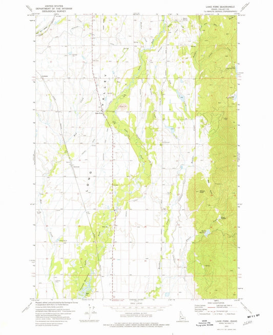 1973 Lake Fork, ID - Idaho - USGS Topographic Map