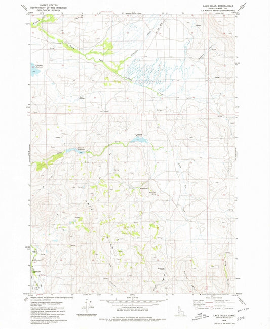 1979 Lake Hills, ID - Idaho - USGS Topographic Map
