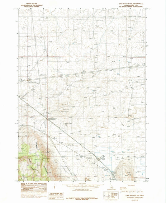 1984 Lake Walcott, ID - Idaho - USGS Topographic Map v2