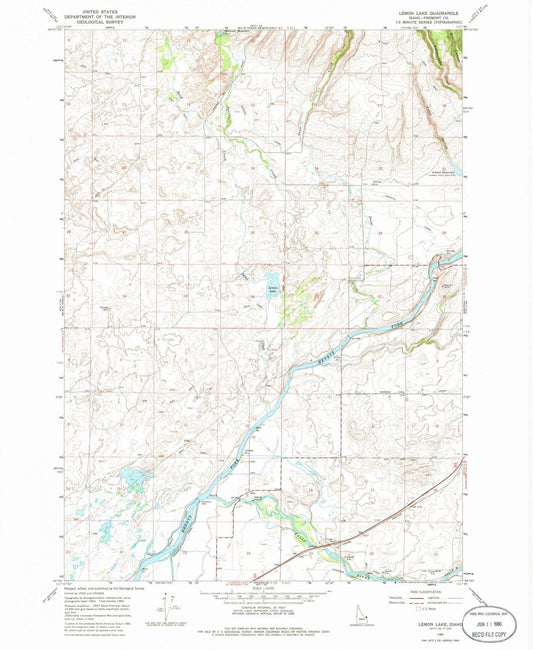 1965 Lemon Lake, ID - Idaho - USGS Topographic Map