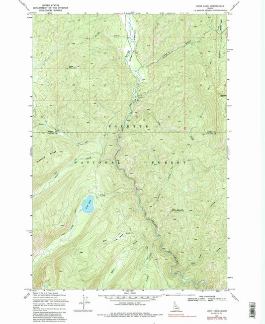 1969 Loon Lake, ID - Idaho - USGS Topographic Map