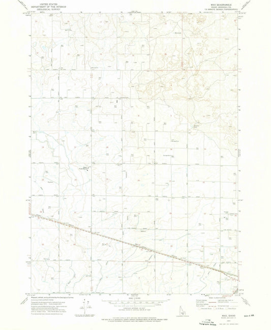 1972 Max, ID - Idaho - USGS Topographic Map