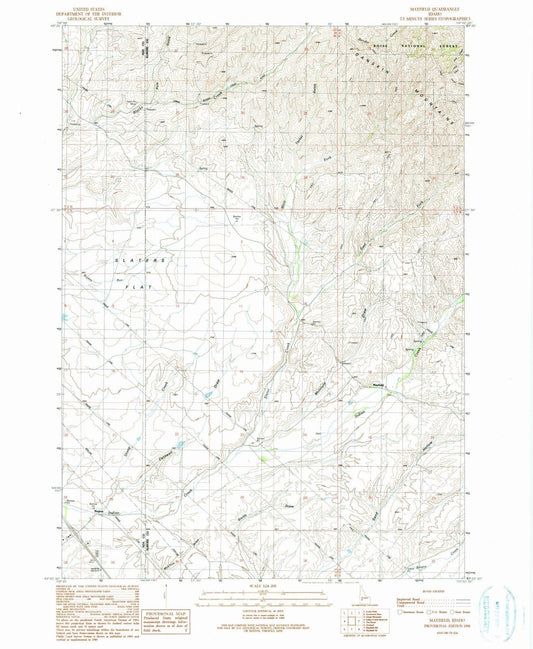 1990 Mayfield, ID - Idaho - USGS Topographic Map v3