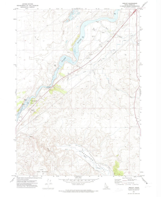 1971 Neeley, ID - Idaho - USGS Topographic Map