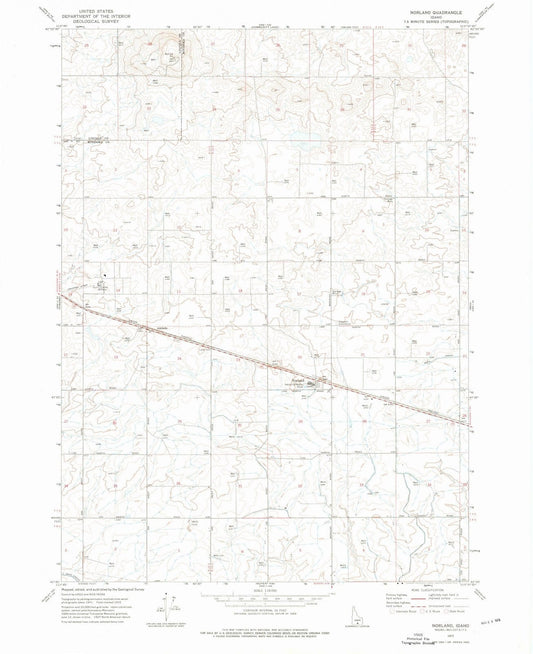 1972 Norland, ID - Idaho - USGS Topographic Map