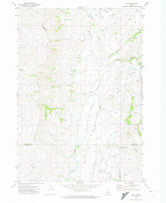 1970 Ola, ID - Idaho - USGS Topographic Map