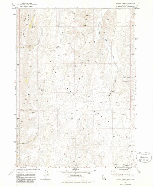 1970 Pegram Creek, ID - Idaho - USGS Topographic Map