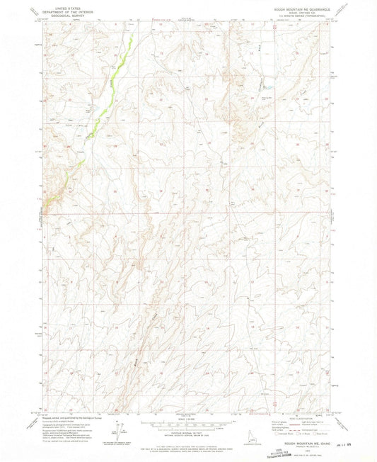 1972 Rough Mountain, ID - Idaho - USGS Topographic Map