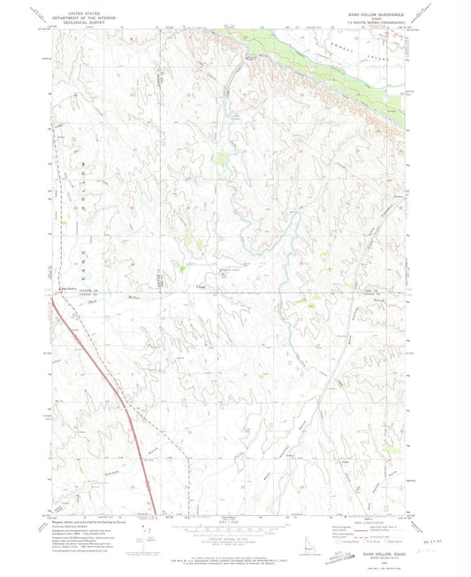 1970 Sand Hollow, ID - Idaho - USGS Topographic Map